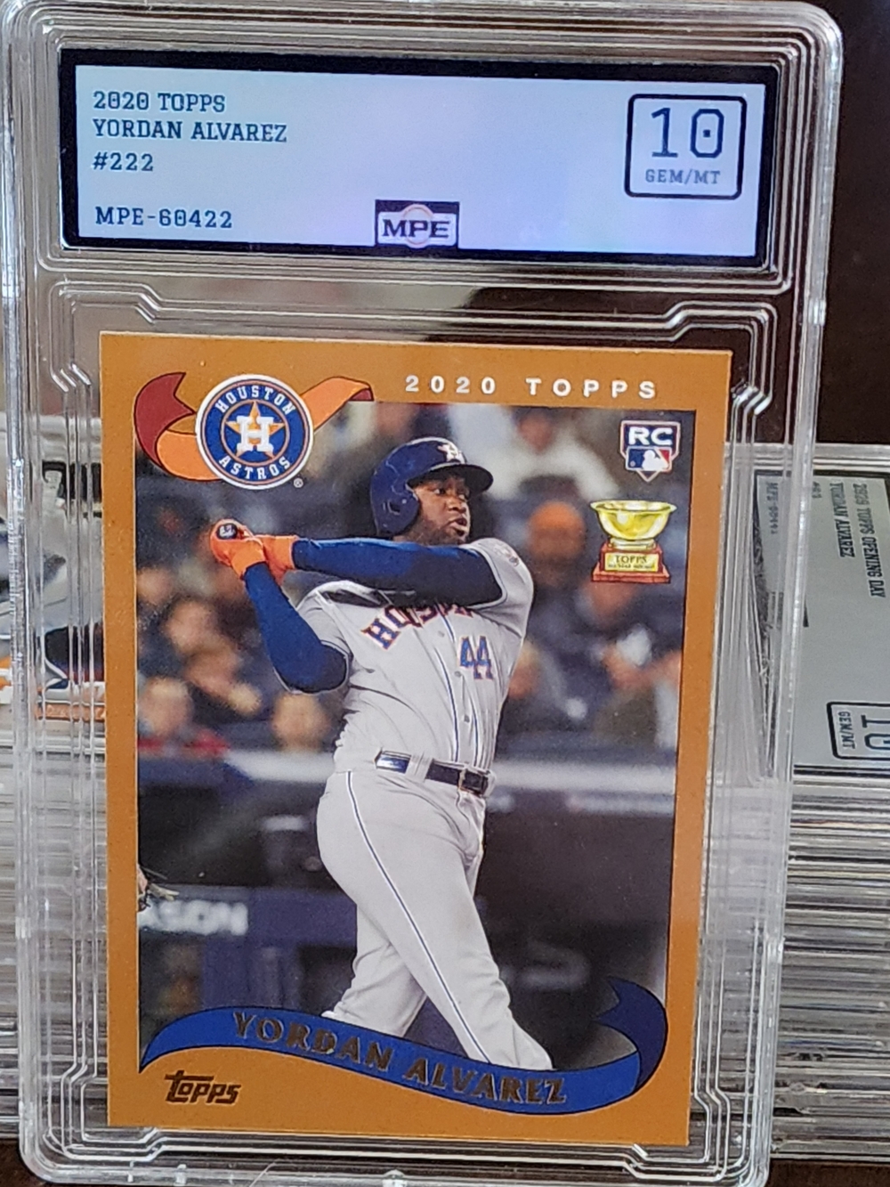 Topps Archive 2020 Baseball Card (Orange) - Graded Gem MPE MT 10